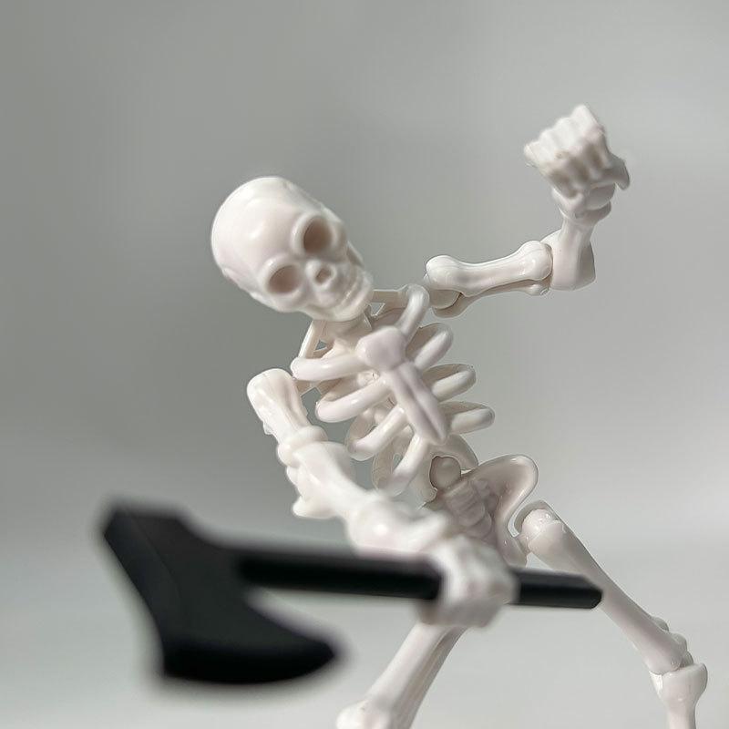 Kendin Yap Kurukafa Montaj Oyuncak Hallowen Partisi Ev Bahçe İçin Plastik Kurukafa Dekorasyonu Perili Ev Aksesuarları Çocuk Oyuncak