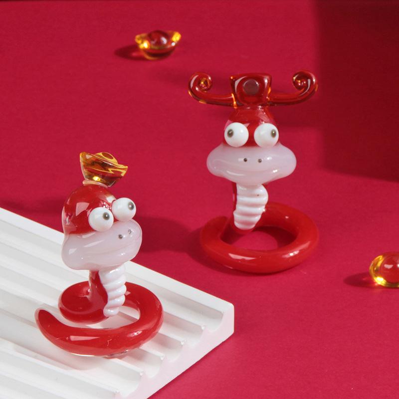 2025 Year of the Snake Glass Ornaments: Creative New Year Decorations and Gifts
