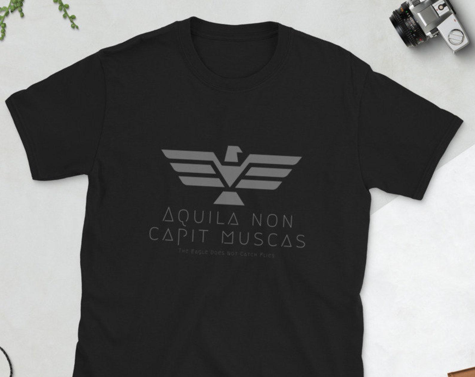 The Eagle Does Not Catch Flies Latin Proverb Unisex T-Shirt S
