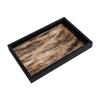 Natural Horsehair Trays Desktop Square Small Storage Tray Simple Home Ornament Plates Luxury Wooden Decoration Storage Plate