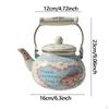 Emaille Teekessel 2,5L Teekanne Blumenkessel Kaffee für Restaurant Heimküche