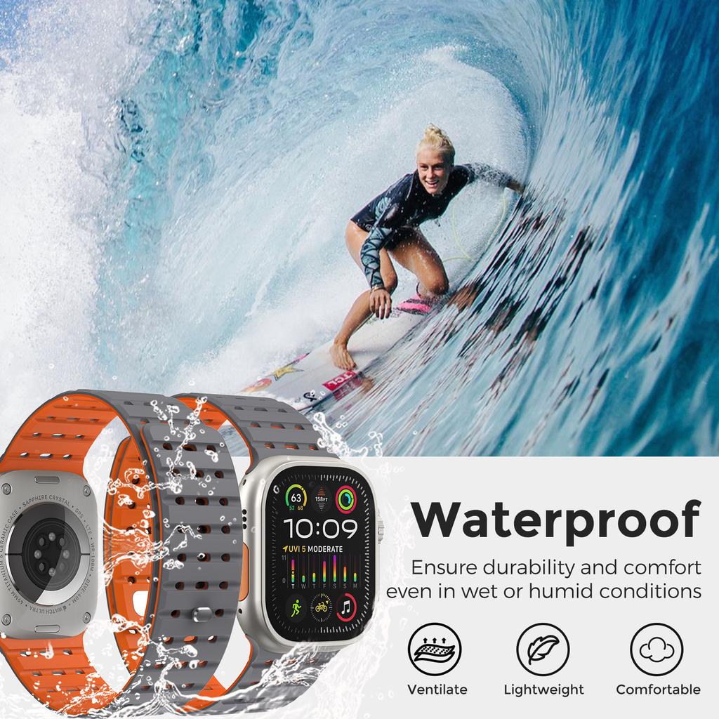 Magnetic Strap For Apple Watch Ultra 2 49mm 44mm 45mm 38mm 42mm 41mm Belt Silicone Bracelet iWatch Series 8 7 6 5 9 Se 40mm Band