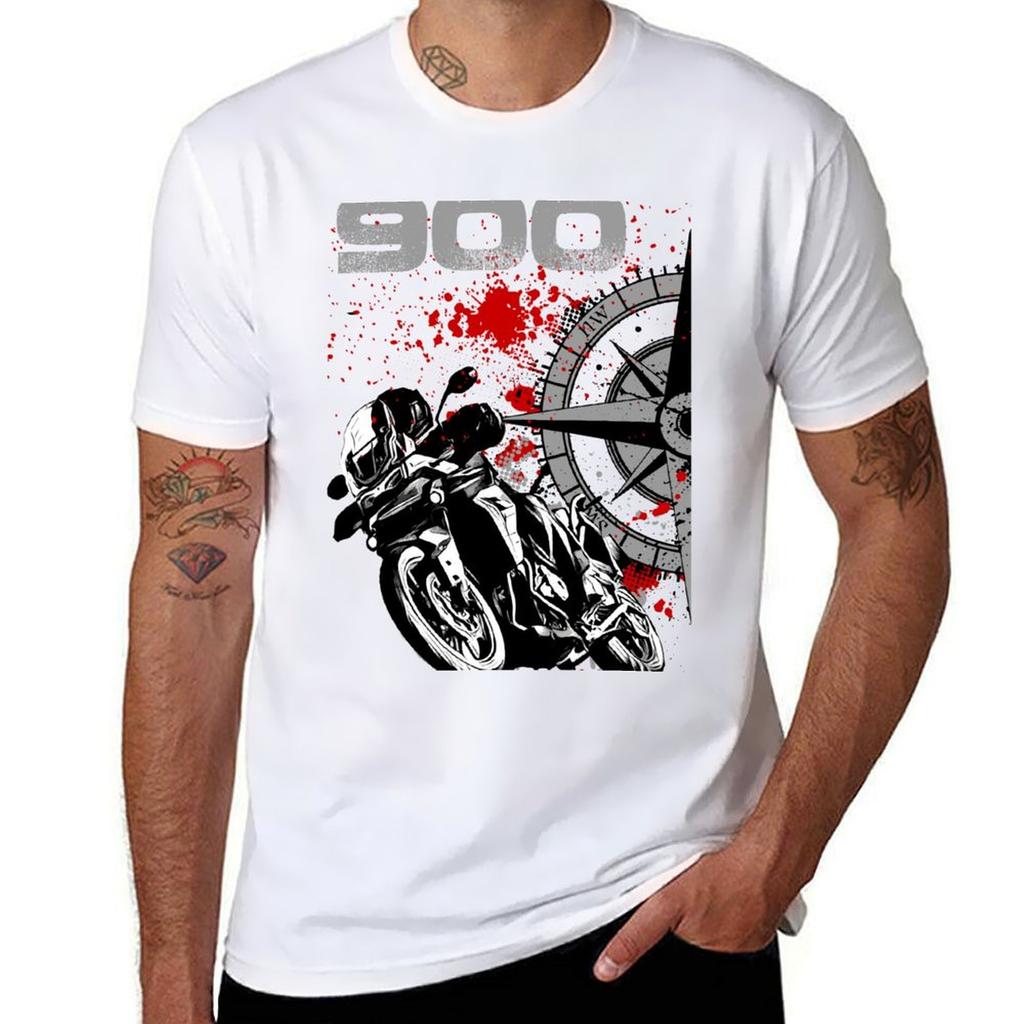 Tiger 900 Motorcycle T-Shirt Designer Shirts Shirts Graphic Tees Aesthetic Clothing Vintage Clothes Oversized T Shirts for Men