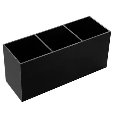 3 Slot Kosmetik Pinsel Lagerung Fall Acryl Make-Up Werkzeuge Halter Organizer Box