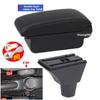 For Fiat Panda II 2 Armrest Box Arm Elbow Rest Center Console Storage box USB Port Interior Dedicated Retrofit Car Accessories