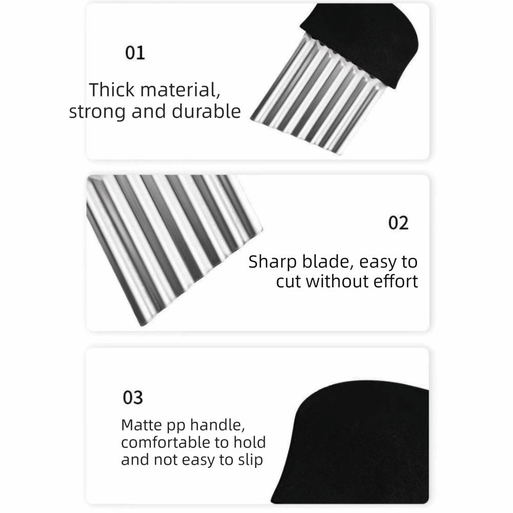 Thickened Potato Chip Slicer Multi-Functional Crinkle Cutter Vegetable Cutter  Food Preparation