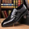 New Men's Pointed Alligator Pattern Casual Shoes Male Monk Strap Loafer Wedding Dress Homecoming  Formal Wedding Formal Footwear
