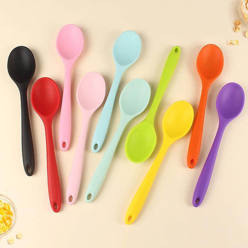 Portable Silicone Rice Spoon for Students and Children