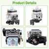 Carburetor Carb for Husqvarna 324 L Trimmer 524 LK Trimmer Part 531008681
