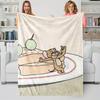 Coperta Classica Tom & Jerry Cartone Animato Tom e Jerry Stampata Flanella Plaid per Casa Tempo Libero Campeggio Viaggio Regalo di Festa per Bambini