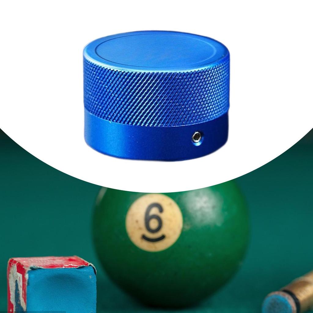 Kritt holder for biljardkø i aluminiumslegering, Rund skrukork for poolkø