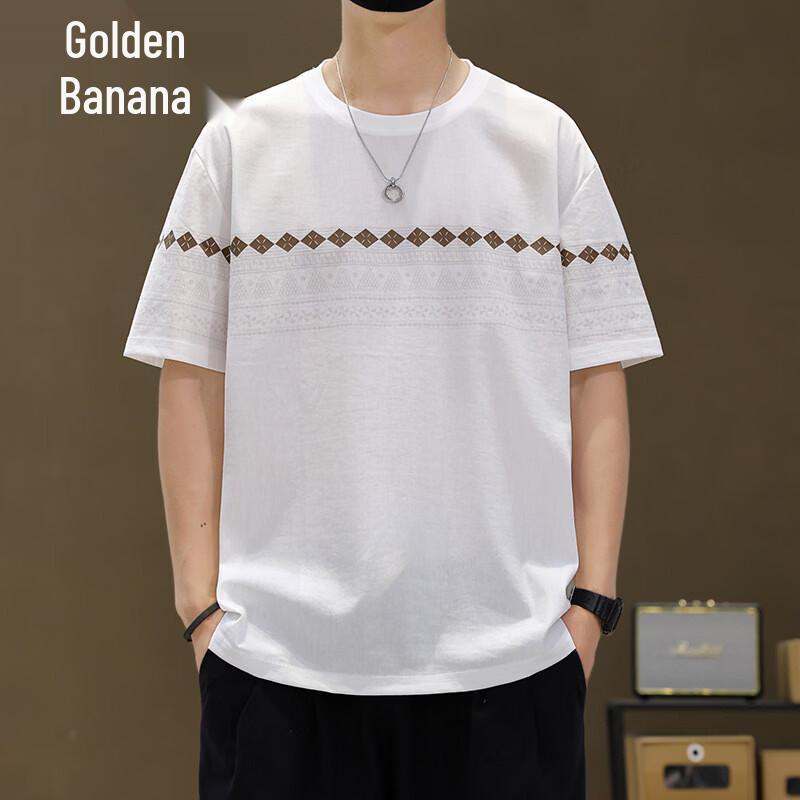 Jinjv Men s Casual Round Neck Short Sleeve T-Shirt 3XL