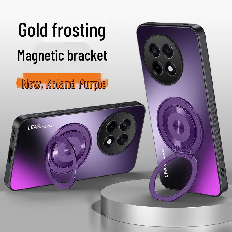 

Сумісний чохол для телефону OnePlus Ace 6 - Нова підставка 360°, Матовий дизайн, Захист від падінь 12 фіолетовий