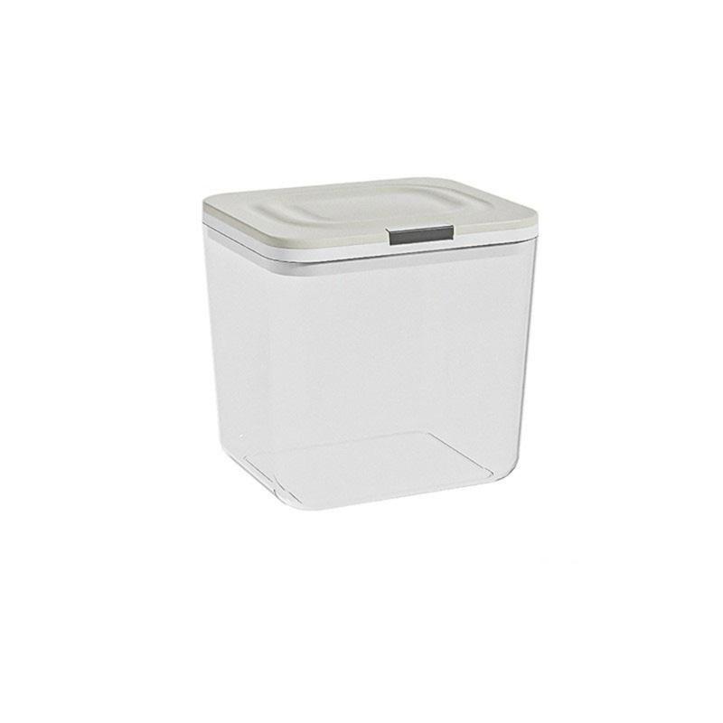 Covered Household Storage Box with Lid, See Through Plastic Organiser for Kitchen Cabinets and Laundry Room Use
