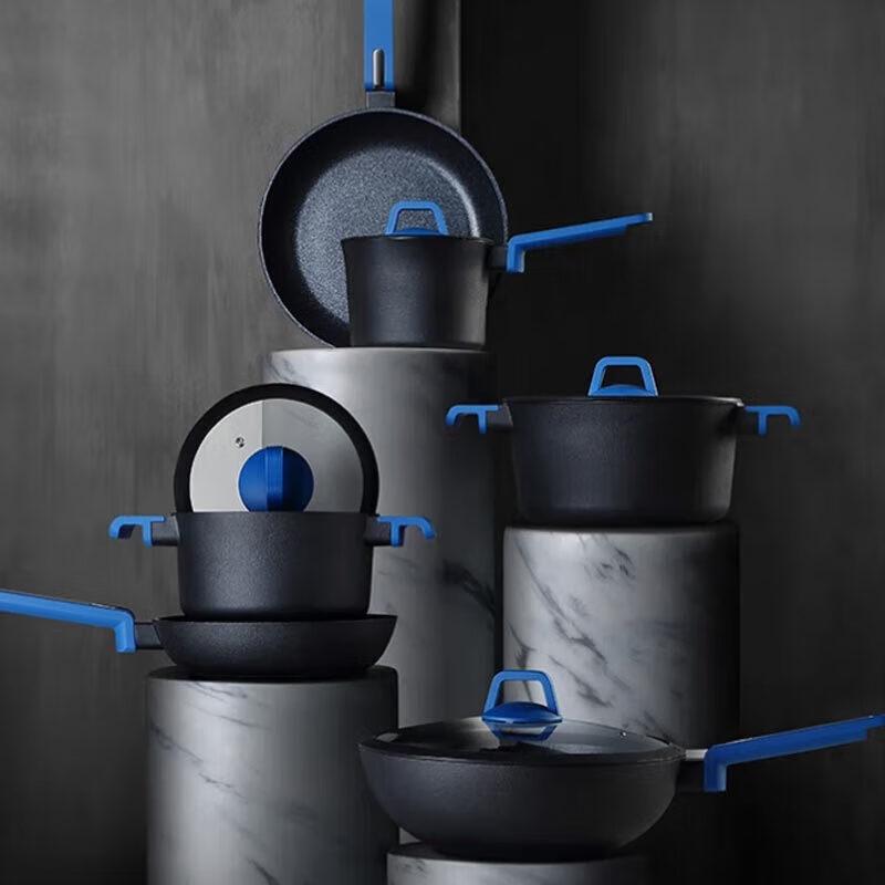 DESLON Blue Shark Non-stick Cookware Set