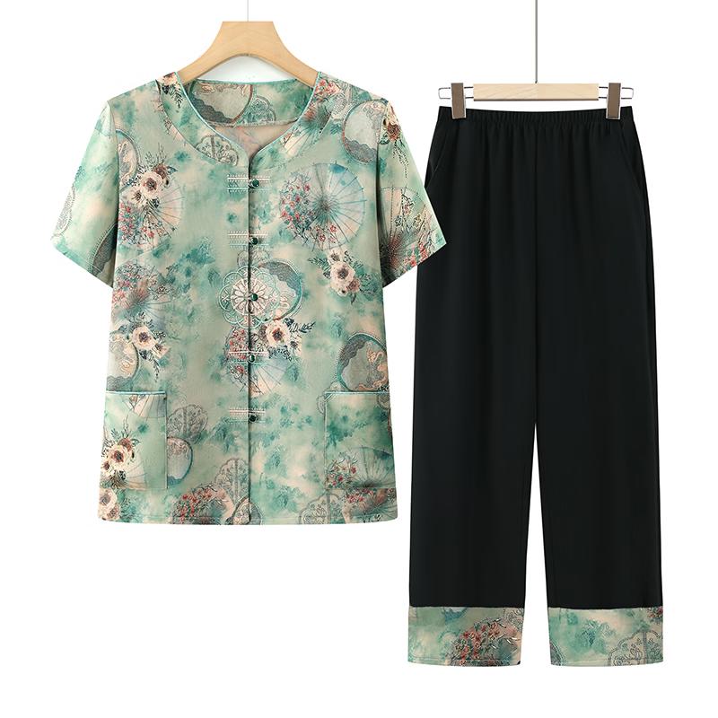 Elegant Lady s 2026 New Chinese Style Summer Outfit 4XL