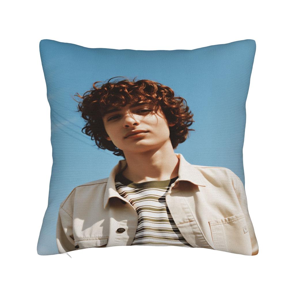 Povlak na polštář F-Finn Wolfhard Vtipný povlak na polštář na židli pohovku bytový dekor povlaky na polštáře