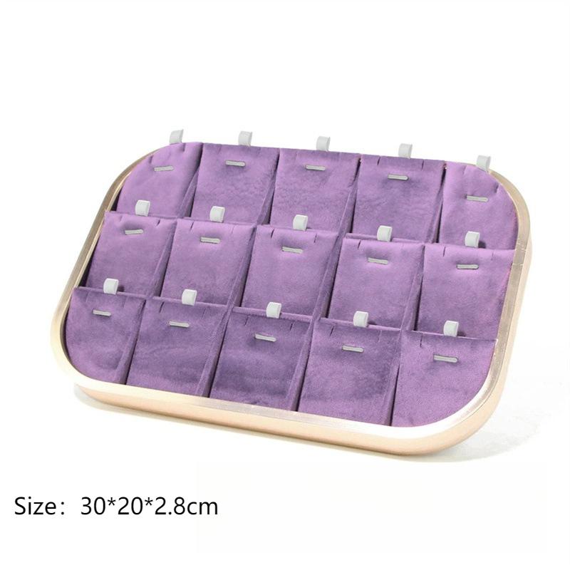 Bracelet Jewelry Display Tray Rings Earrings Organizer Pallet Jewellery Counter Showcase Salver Necklace Ornament Storage Case