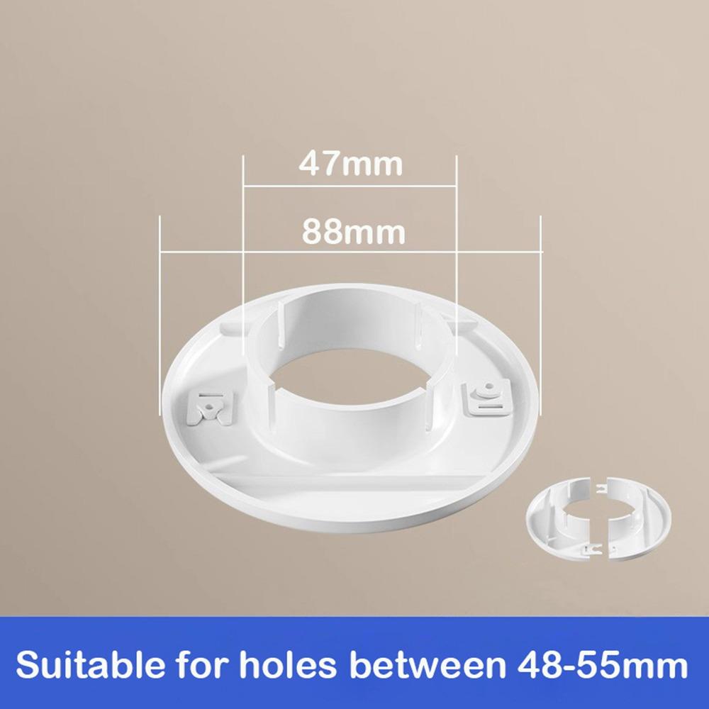 

New Plastic Air Conditioning Pipes Cover Split Type White Wall Decorative Cover Hole Cover Plug Cable Entry