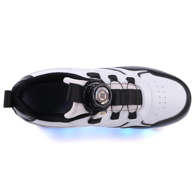 Scarpe da corsa a quattro ruote per bambini Scarpe basse staccabili Ricaricabili USB Luminose Scarpe sportive Ragazze Pattini a rotelle Scarpe da ragazzo