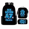 Cartoon Brainrot-Themed Backpack Crossbody Bag Pencil Case School Kids Ages 10-12