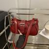 Fashion PU Shoulder Bags Large Capacity Retro Underarm Bag Leopard Print Messenger Bag Shopping