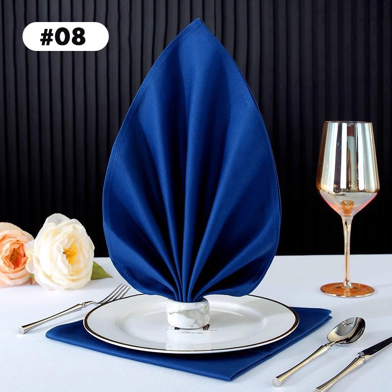 Cotton Western Table Napkins Reusable Placemat for Kitchen Wedding Decoration Hotel Special Absorbent No Lint Cup Wiping Cloth