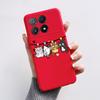 For Xiaomi Poco X6 Pro Case Stylish Painted Silicone Bumper Shockproof Phone Cases Cover Coque For Xiaomi Poco X6 Pro 5G Fundas