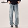 Jean en Denim Homme Mark Fairwhale Lavé Coupe Droite Ample