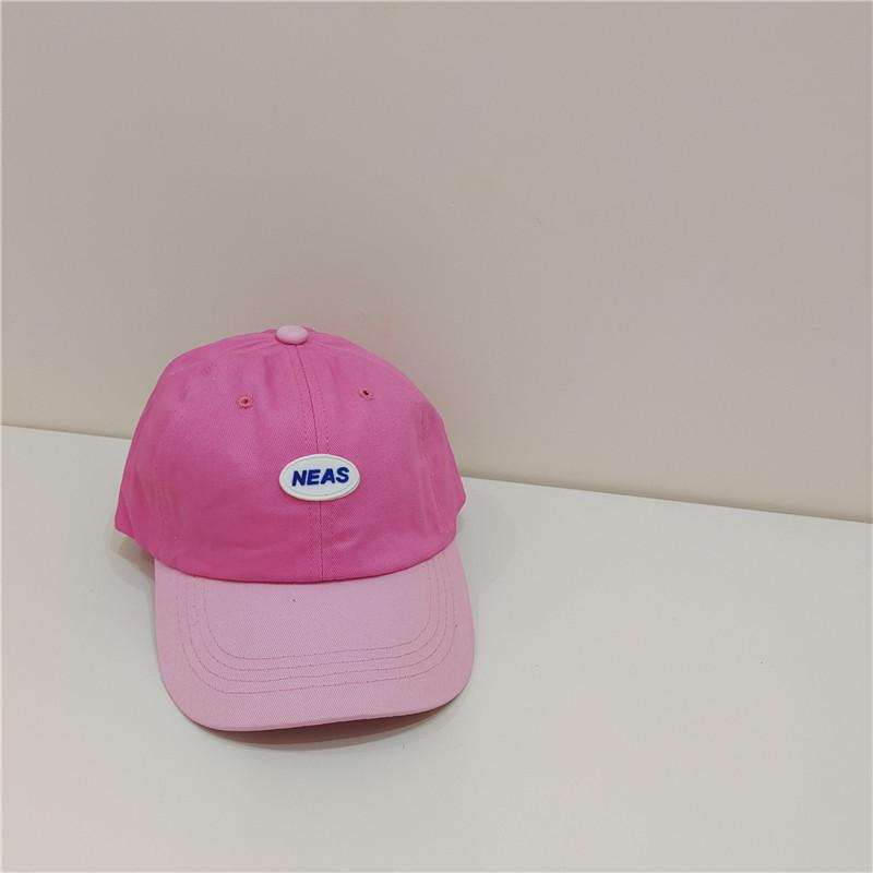 

Simple color matching~ Summer baby cap boys and girls fashion children s baseball cap tide Children (52-54cm) рожевий червоний колір