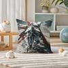 Mobile Suit Gundam Sandrock Gundam Anime Plush Pillow Cover Soft Short Plush Cushion Cover For Sofa Bedroom Home Decor Gift