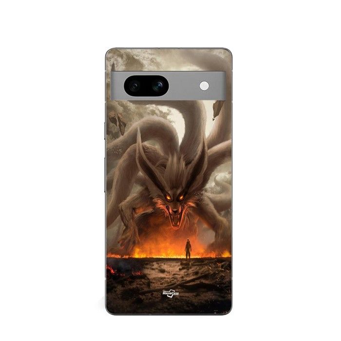 Handyhülle - Maniacase - Google Pixel 7a - Silikon - Flexibel - Naruto Kurama