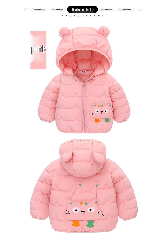 Nuovo Piumino con Cappuccio Autunno/Inverno per Neonati e Bambini - Capo d'Abbigliamento Leggero Imbottito in Cotone per Bambini e Bambine