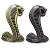 Cool Metal Snake Cobra Car Front Grille Emblem Side Mudget Badge Car Rear Suitcase Stickers Car Logo Style Accessories