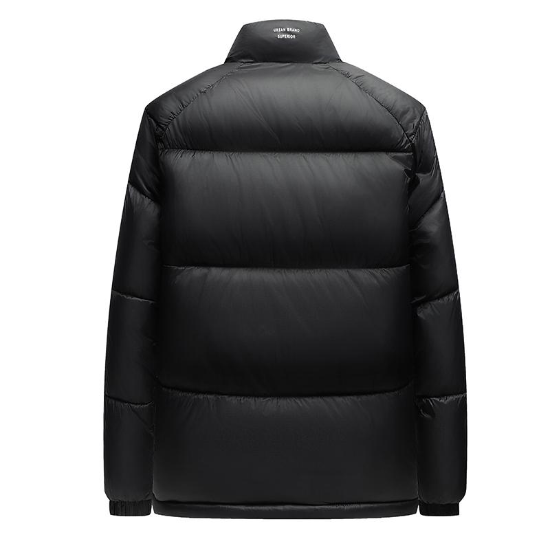 Winter Jacket Men Thicken Casual Parka Slim Fit Outwear Waterproof Warm Solid Color Outwear Stand Collar Coat