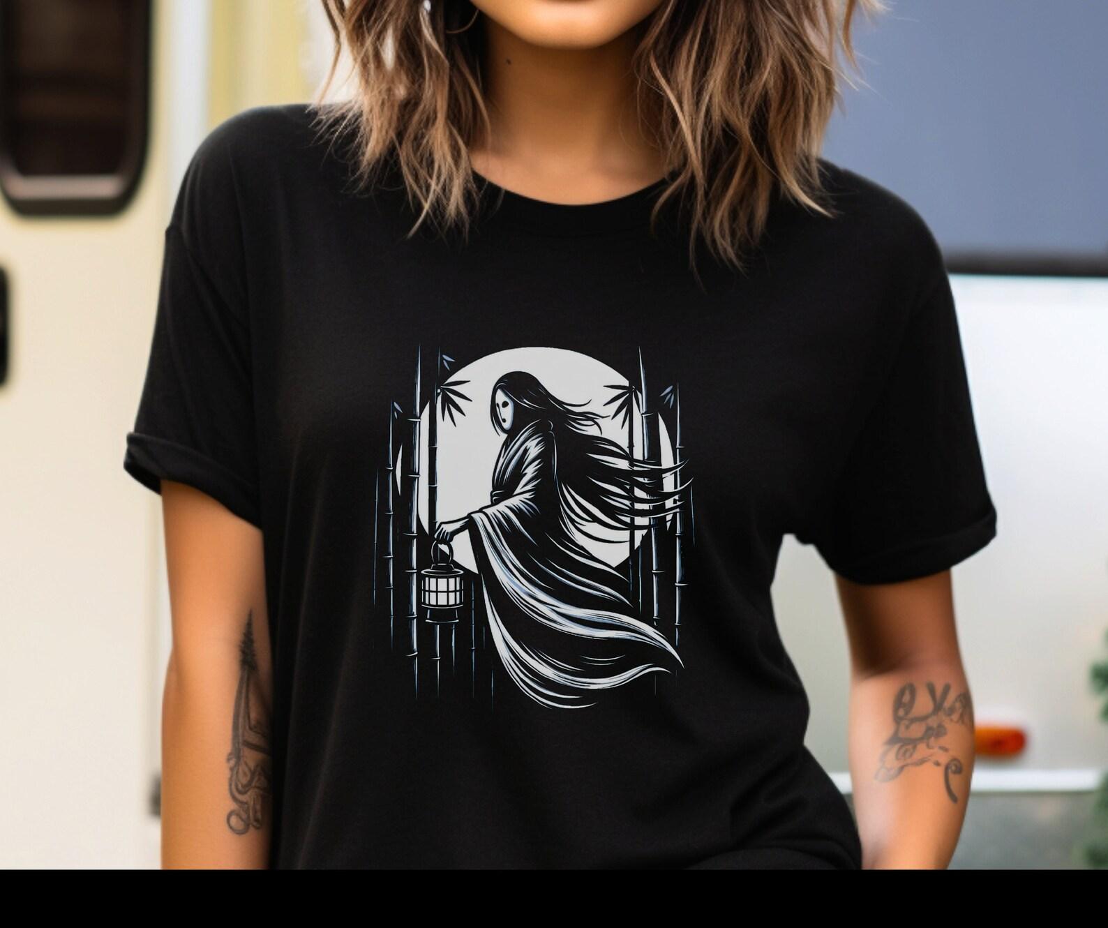 Yurei Spirit Woman T-Shirt: Japanese Ghost Graphic Tee 4XL