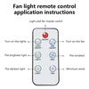 2-in-1 Ceiling LED Fan Light Detachable E27 Lamp Base 85-265V 30W Dimmable LED Lamp Remote Control 3-Speed Fan Indoor Lighting