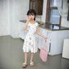 Girls Sleeveless Dress Baby Summer Cool Breathable Vest Children's Princess Dress Solid Color Elastic Skirt