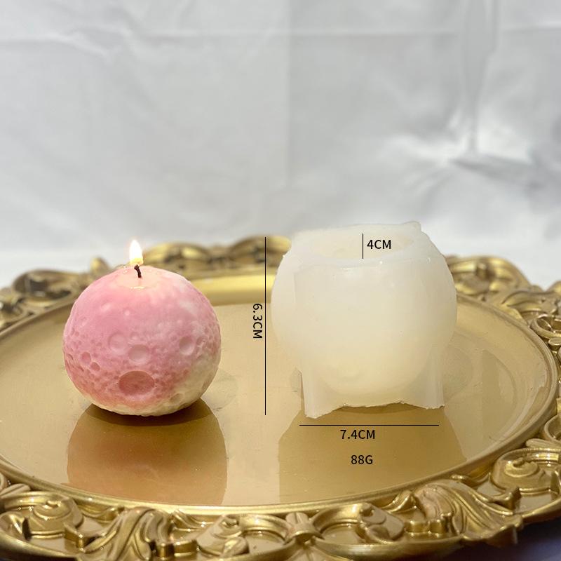 Earth Globe Shaped Candle Silicone Mould Concrete Gypsum Resin Mould Diy Desktop Craft Decorative Candle Making Supplies