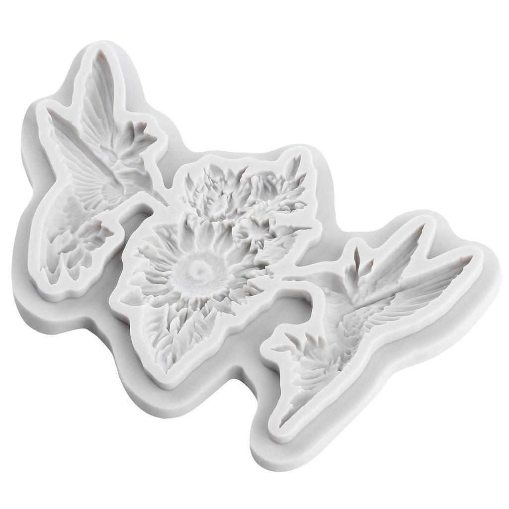 Kolibri Silikonform Gänseblümchen Fondantformen Kuchen Dekoration Werkzeuge Cupcake Topper Süßigkeiten Zuckerhandwerk Kaugummipaste Polymer Clay