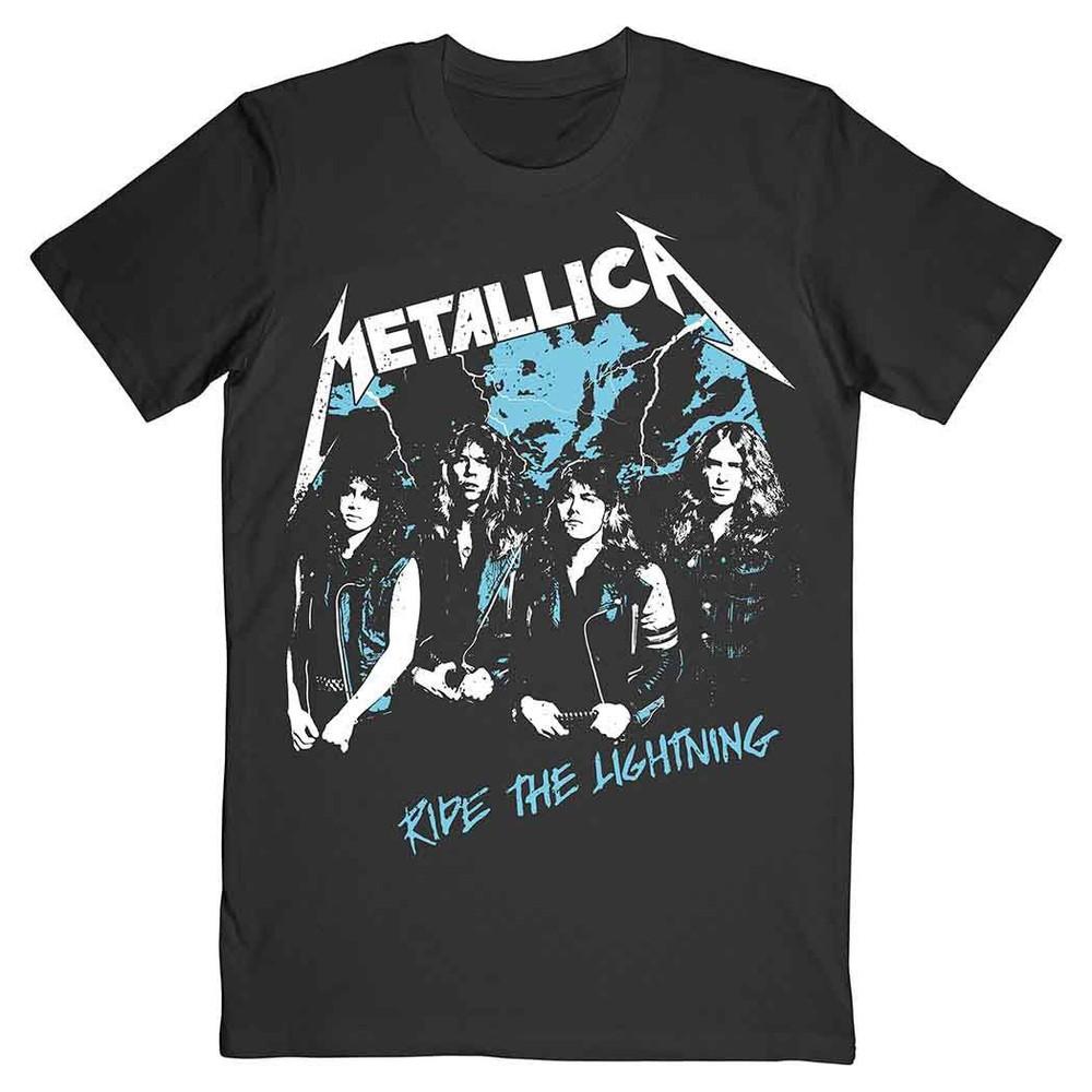 

Футболка Metallica Ride The Lightning Рок-альбом Группа Новая Черная Официальная 4XL