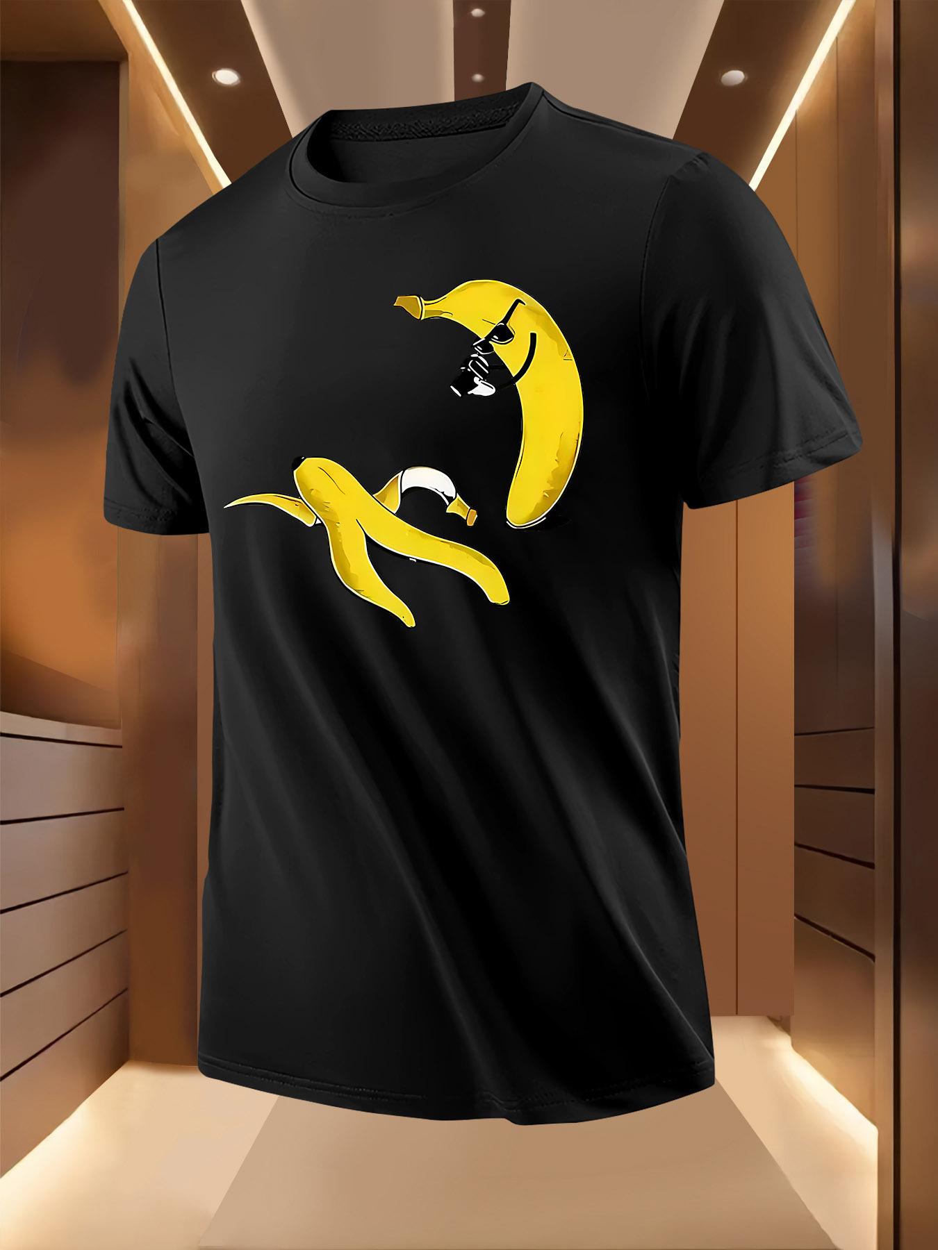 Funny Banana Character Graphic Tshirt - Lightweight Breat... XXXL