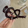 2024 High-End Korean French Chocolate Acetate Hair Claw for Women