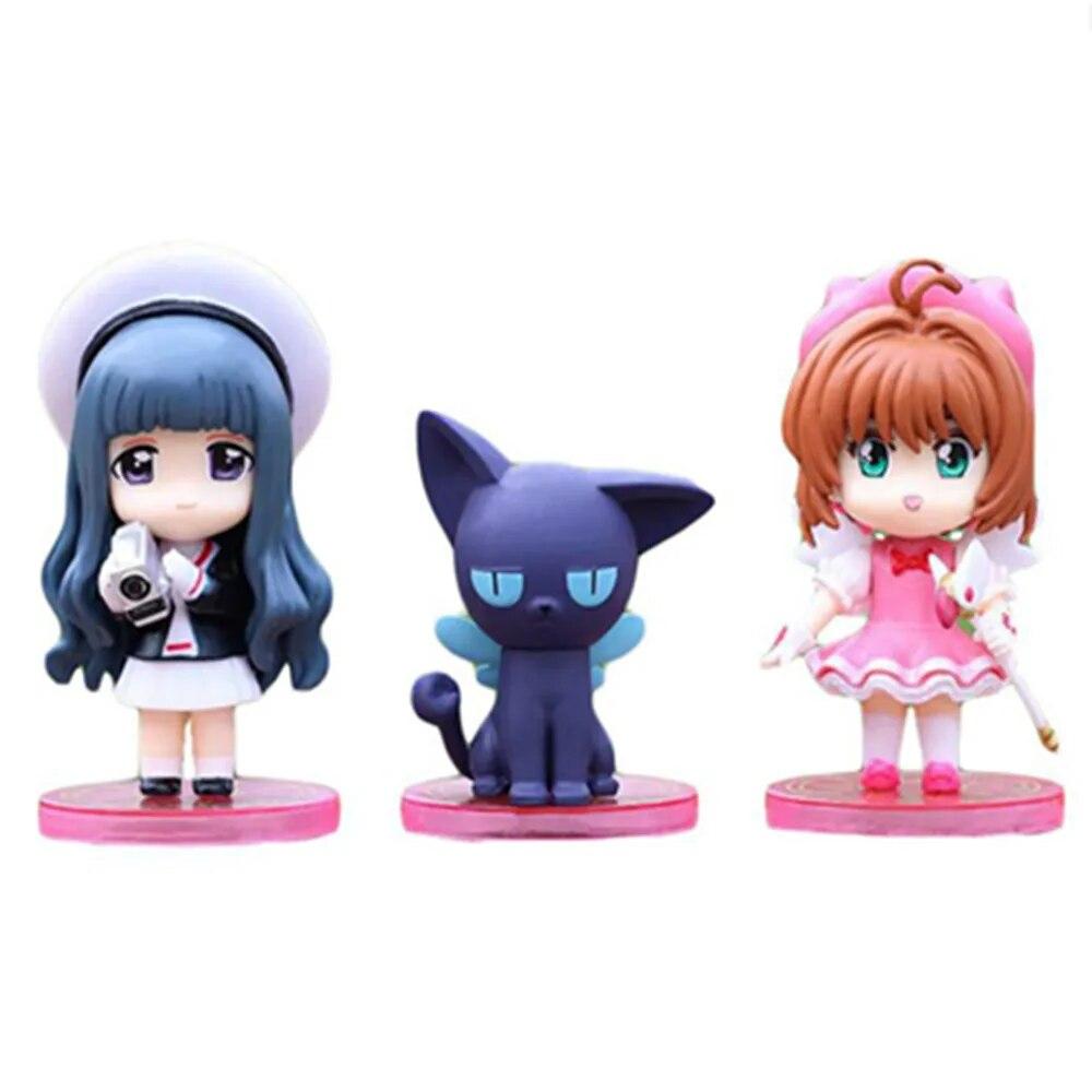 6pcs/set Cartoon Anime Card Captor Sakura Girl Figures PVC Model Collection Kid Gift Toy