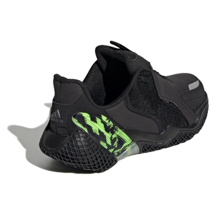 Adidas 4Uture RNR J Abrasion Resistant Low top Kids' Running Shoes Black Green Teenagers EG1777