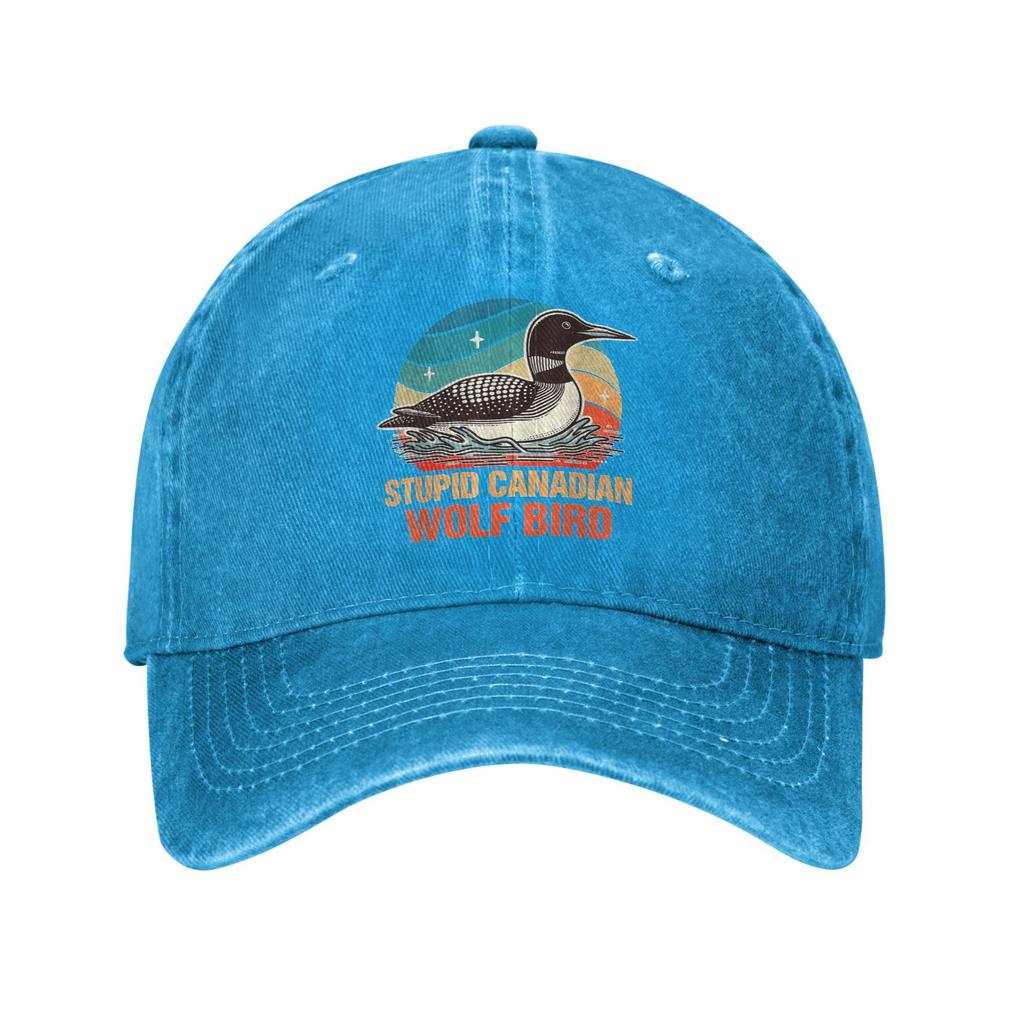 Lässige Baseballkappe mit witzigem kanadischem Wolfsmotiv für Damen und Herren, Sommer, K-Pop, Rock, Trucker-Hut, Y2K, niedlich, atmungsaktiv.