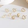 Luxury-luxurious Style Heart-shaped Earrings, Mini Earrings, Fashionable, Niche, Versatile, High-end Ear Jewelry for Women