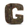 Wooden Bark Letter G, 7 Cm