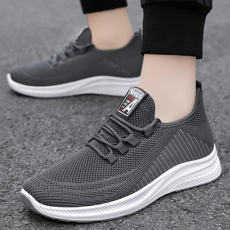 

Men s shoes, men s summer casual sports shoes, breathable and comfortable, outdoor running and walking, free shipping 39 сірий колір