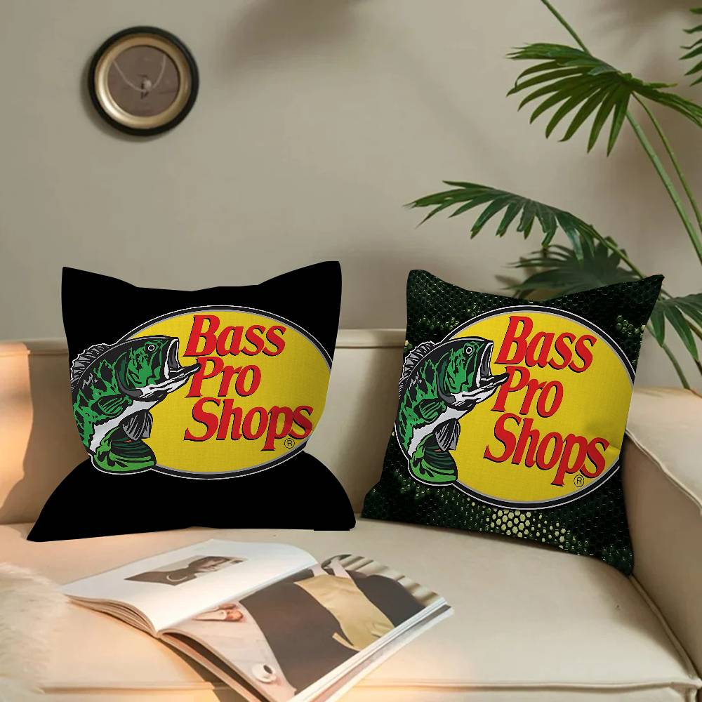 Fishing Brand Bass-Pro-Shops Pillow Cover Sofa Cushion Cover Home Room Decoration Children Gift